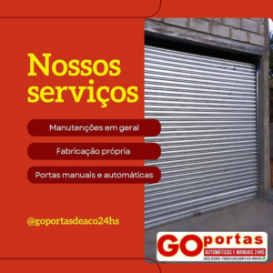 Portas de Aço em Goiânia – Automáticas e Manuais com Kits Completos