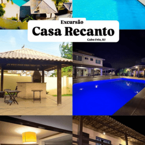 Casa para Temporada em Cabo Frio RJ | Acomoda 48 Pessoas com 15 Suítes